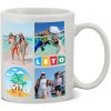 Hrnček s fotkou rámik leto koláž FOTOpošta 350 ml