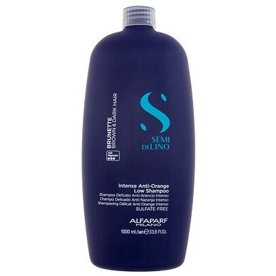 ALFAPARF MILANO Semi Di Lino Anti-Orange Low Shampoo 1000 ml neutralizační šampon pro hnědé vlasy pro ženy