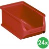 Allit Plastové boxy PLUS 2, 102 x 160 x 75 mm, červené, 24 ks
