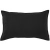 Obdĺžnikový vankúš plyšový čierny