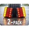 KAMAR LED zadné svetlo 4 funkcie, 3,3W, 12V, IP67/2-PACK! [L1963]