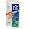 Dr. SOS Transparent náplasť prúžky mix vodeodolné (4 veľkosti) 20ks