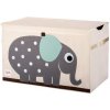3 SPROUTS Truhla na hračky 3 Sprouts Elephant Gray