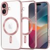 Techsuit - Luxury Crystal MagSafe ochranný obal na iPhone 17 – ružový