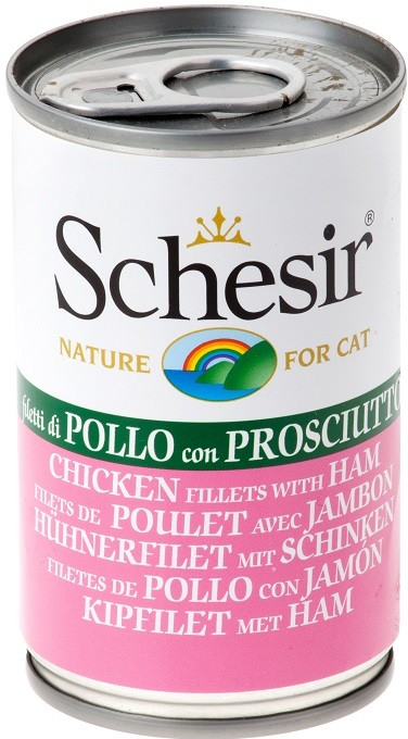 Schesir Cat kuřecí + šunka 140 g