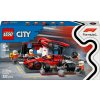 LEGO 60443 City F1 Pit Stop s posádkou v boxech a Ferrari Speedster, stavebnice