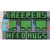 CurePink Minecraft Creepeři jsou vevnitř GP2400479 šedá 60 x 40 cm