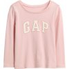 Detské tričko GAP V-FRCH LS LOGO TEE ružová