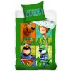 Carbotex Detské obliečky Scooby Doo Zelená Štvorka
