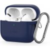 Tech-Protect Silicone Hook puzdro na Apple AirPods Pro 1 / 2, tmavomodré