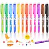 Gélové vymazateľné pero, viacfarebné, 0,7 mm, sada 12 ks