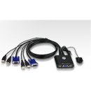 KVM prepínač Aten CS-22U-A7 KVM prepínač pre 2xPC s VGA a USB portami