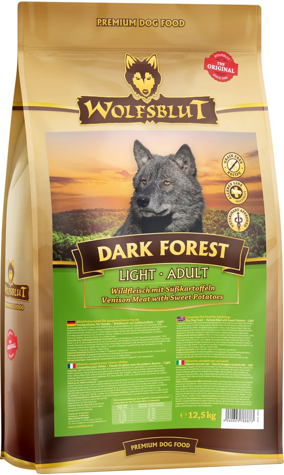 Wolfsblut Dark Forest Light zvěřina s batáty 12,5 kg