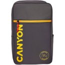 Canyon batoh na notebook palubovka do veľkosti 15,6" mechanizmus proti zlodejom 20l šedo-žltý CNS-CSZ02GY01