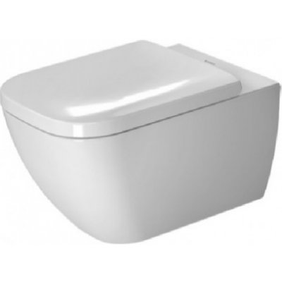 DURAVIT Happy D.2 závesná WC misa 36,5 x 54 cm s Rimless a glazúrou Hygiene Glaze 2222092000