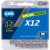 Reťaz KMC X12 Silver Waxed, 12 Speed
