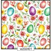 Veľkonočný Teflónový obrus s potlačou- rôzne veľkosti 01 - Farebné vajíčka a kvietky Veľkosť: 30*30cm