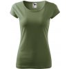 MALFINI PURE 122 / Tričko, dámske - khaki 2XL