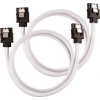 Corsair Premium Sleeved SATA 6Gbps kabel rovný bílá (2ks) / rovné konektory / délka 60cm (CC-8900253)