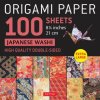 Origami Paper 100 Sheets Japanese Washi 8 1/4 (21 CM): Extra Large Double-Sided Origami Sheets Printed with 12 Different Color Combinations (Instructi (Tuttle Studio)(List)