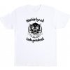 INDEPENDENT tričko Motorhead Warpig S/S Heavyweight T-Shirt White 158277 vel. M