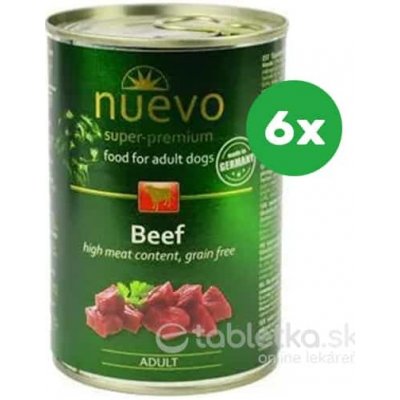 NUEVO dog Adult Beef 6 x 400 g