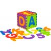 ECOTOYS ECOEVA002 Penová vzdelávacia podložka, puzzle, písmená a čísla 178×178 cm, 36 dielov