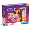 Obrázkové kocky - Disney Princess, 12 kociek