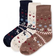 Vlnka ponožky s ovčou vlnou Merino sobia láska 3 páry ponožiek