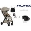 Športový kočík Nuna TRVL™ 2023 vrátane pláštenky a transportné tašky Hazelwood