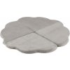 PLUSH NEST PLUSH NEST Plyšová hracia podložka v tvare kvetu Menčester (prémiový) 115 × 115 × 5 cm béžová