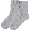 Vlnka Detské tradičné ovčie ponožky Merino sivá