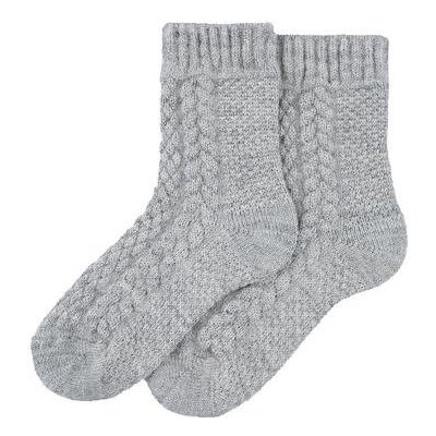Vlnka Detské tradičné ovčie ponožky Merino sivá