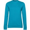 B&C Dámska mikina cez hlavu WW02W Hawaiian Blue XL