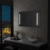 vidaXL Kúpeľňové nástenné zrkadlo s LED osvetlením 100x60 cm 144707
