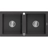 Mexen Mario - drez granitový 82,0x43,6cm, 2-komorový, čierna-škvrny, 6504822000-76