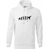 Karate Evolúcia - kop - Mikina pánska Cape s kapucňou - 5XL ( Biela )
