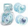 Lovi Cumlík silikónový dynamický 6-18 m Tie Dye Blue 2 ks