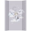 CEBA BABY Podložka prebaľovacia 2-hranná s pevnou doskou (50x70) Basic Wild Swans
