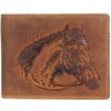 Greenburry kožená peňaženka 1705 Horse 25 hnědá