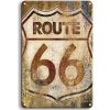 Ceduľa Route 66 Vintage style 30cm x 20cm Plechová tabuľa