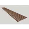 Dekoračný 3D lamelový Akustic panel 265x30x1,6cm Filc MDF Betón lamela CPL Dub Charleston 3D-F-CPL-DCH-BET