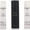 Chanel Bleu de Chanel Parfum Taschenspray nachfüllbar 20 ml + Parfum Nachfüllung 2 x 20 ml (man)