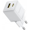 Baseus sieťová nabíjačka Palm (P1011160A213-00) – 2v1 rýchlonabíjačka, USB, USB-C, 30W, biela (Moon White)