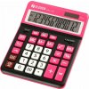 Eleven Kalkulačka ELEVEN Černá kancelářská kalkulačka CDC120BKRD s bílými a růžovými klávesami a růžovým rámečkem kolem displeje