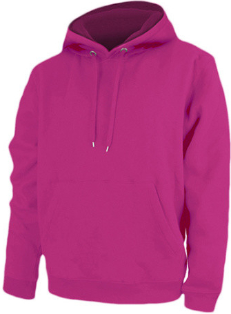 Nath Unisex mikina s kapucňou NH421 Fuchsia Fluor