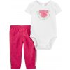 Carter’s Set 2dielny tepláky body kr. rukáv Pink Watermelon dievča