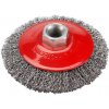 Extol Kartáč miskový M14 vlnitý, oceľový drôt 0,3mm, 100mm