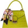 NovaKabelka.sk Flavia Cocco Mela kožená talianska crossbody kabelka zelená