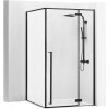 REA Fargo Black rohový sprchový kút 90x120x195 cm,krídlové dvere, sklo Číre REA-K3214